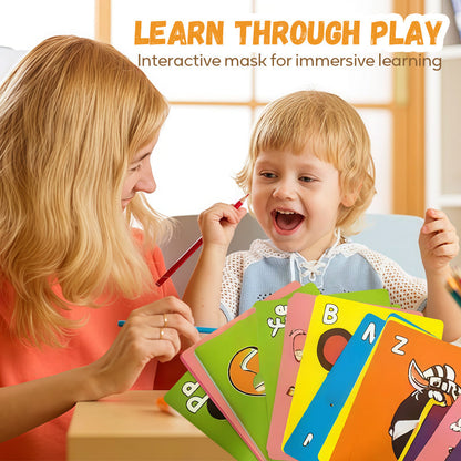 26 PCS Fun ABC Learning Mask Cards