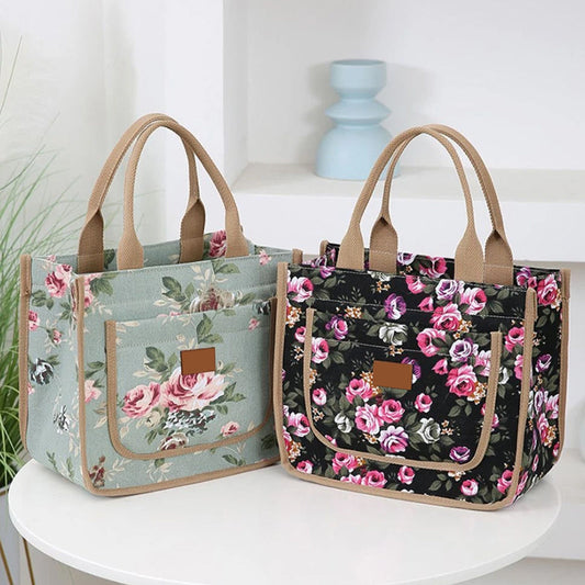Floral Print Lunch Bag for Women