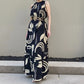 Women’s Graceful Sleeveless Printed Maxi Dress