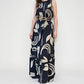 Women’s Graceful Sleeveless Printed Maxi Dress