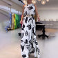 Women’s Graceful Sleeveless Printed Maxi Dress