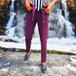 Chic Cropped Pants With Crossover Waistband