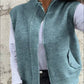 Women's Warm Zippered Fashion Sweater Vest