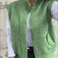 Women's Warm Zippered Fashion Sweater Vest