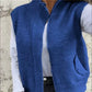 Women's Warm Zippered Fashion Sweater Vest