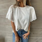 Women's Lace Detail Short Sleeve Top