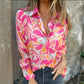 🌈Artistic Floral Shirt - Classic Collar & Loose Fit