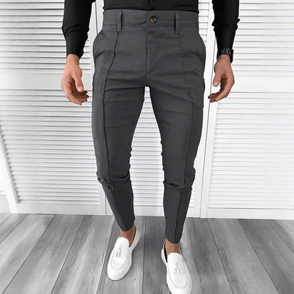 Men’s Casual Solid Color Dress Pants
