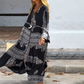 Women’s Casual Printed V-Neck Flowy Dress
