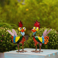 Funny Metal Rooster Yard Decor