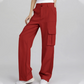 Women's Fashion Solid Color Cargo Pants