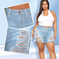 Women’s Sexy Ripped Distressed Denim Shorts
