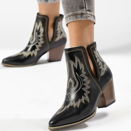Women's Fashion Pointed Ankle Boots