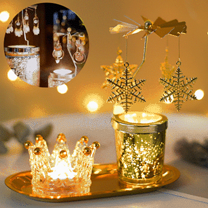 🎁Christmas Rotary Scented Candle Holder✨