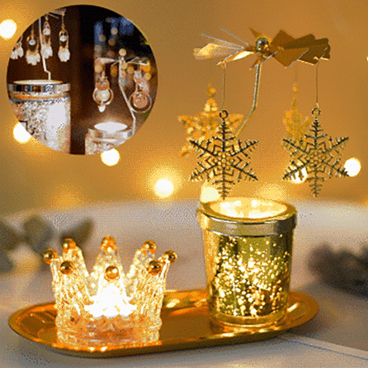 🎁Christmas Rotary Scented Candle Holder✨