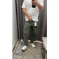 Men's Solid Casual Cargo Pants
