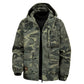 Men's Camouflage Hooded Jacket with Multi-Pocket