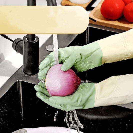 Reusable Non-Slip Dishwashing Cleaning Gloves
