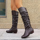 Women’s Slouchy Pleated High Boots