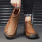 Men's Fashion Retro Zipper Detail Ankle Boots