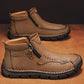 Men's Fashion Retro Zipper Detail Ankle Boots
