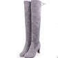 💗LAST DAY PROMOTION - 50%OFF💗Elegant Faux Suede Over The Knee Boots