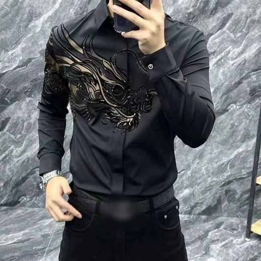Men's Slim Fit Stylish Printed Shirt