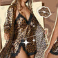 🍂Sexy Leopard Print Robe & Nightgown Set💕
