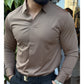 Men's Casual Slim Fit Solid Color Shirt