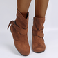Women’s Casual Flat Buckle Ankle Boots
