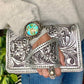 Vintage Elegant Embossed Clutch Handbag