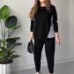 Women's Casual Long Sleeve Top & Pants Set