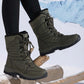 💥Bestsellers 50% Off-Women’s Warm Ankle-High Lace-Up Snow Boots