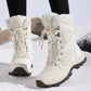 💥Bestsellers 50% Off-Women’s Warm Ankle-High Lace-Up Snow Boots