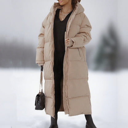 🧥Best-selling down jacket-Women's Winter Zip Up Long Puffer Coat