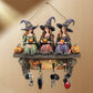 Spellbinding Halloween Witches Wall Decor With Hooks