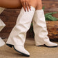 🌟High-quality women's boots-Women's Slouchy Knee High Chunky Boots
