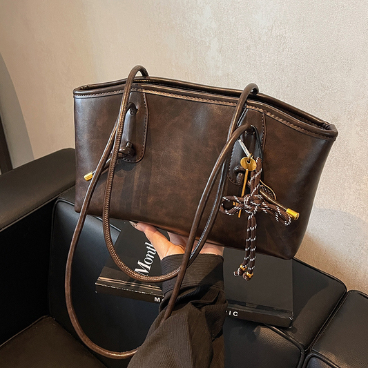 Women's Vintage PU Leather Shoulder Bag