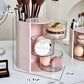 🎁 Hot Sale 49% OFF 🔥Rotatable Clear Makeup Organizer with Brush Holder