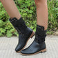 Women’s Lace-Up Low-Heel Round Toe Ankle Boots