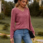 Women's V-Neck Long Sleeve Top