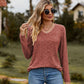 Women's V-Neck Long Sleeve Top