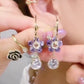 Flower Droplet Crystal Earring