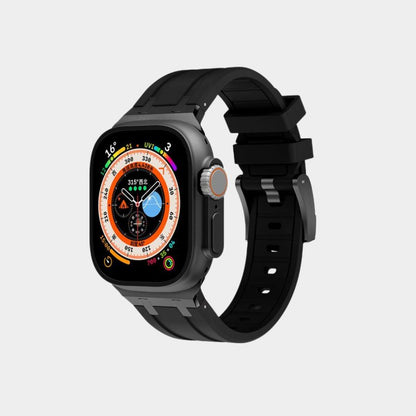 New AP Metal Head Silicone Band For Apple Watch