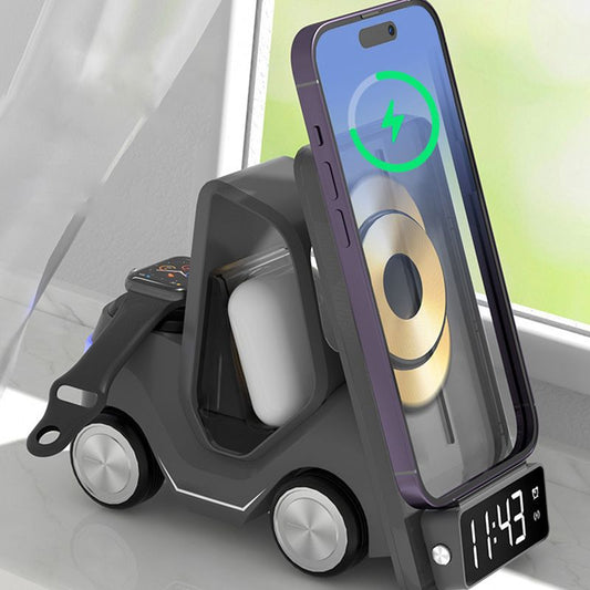 3-in-1 Car Shape Fast Wireless Charger Stand（50% OFF）
