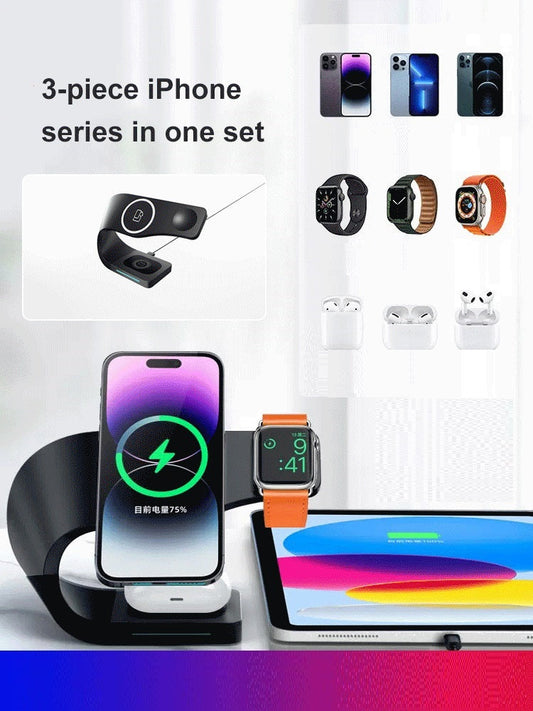🎁Nice Gift🥳Multifunctional 4-In-1 Magnetic Wireless Fast Charging Bracket