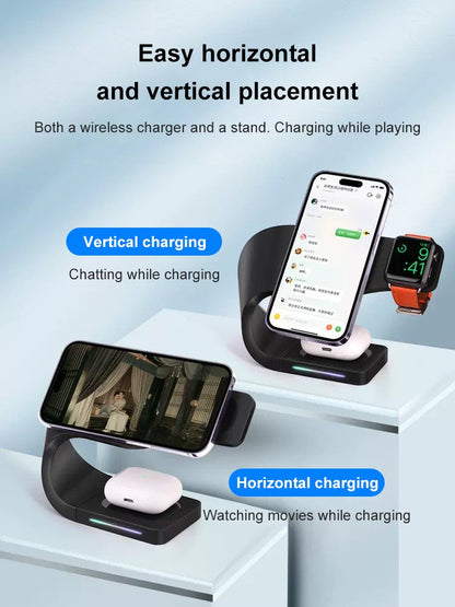 🎁Nice Gift🥳Multifunctional 4-In-1 Magnetic Wireless Fast Charging Bracket