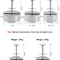 Manual meat press for hamburger patties