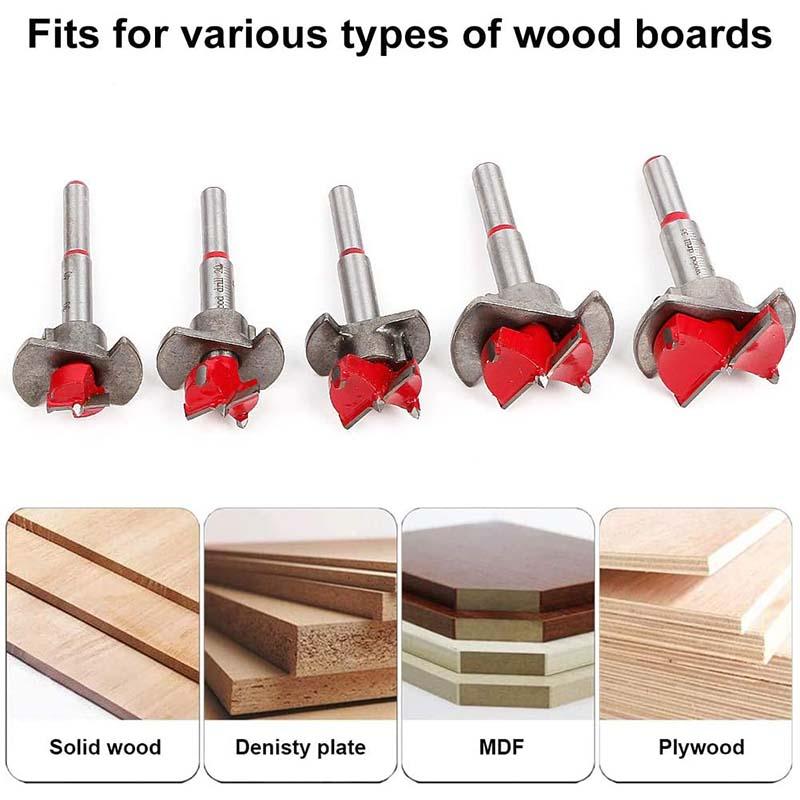 Positioning Woodworking Drill Bit Set-3