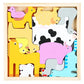 ?Animal Building Block & Puzzle